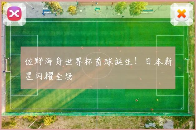 佐野海舟世界杯首球诞生！日本新星闪耀全场